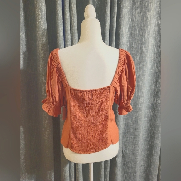 NWT Nine West Sweetheartow Neckline / Soft Bow XL Top - Picture 3 of 6